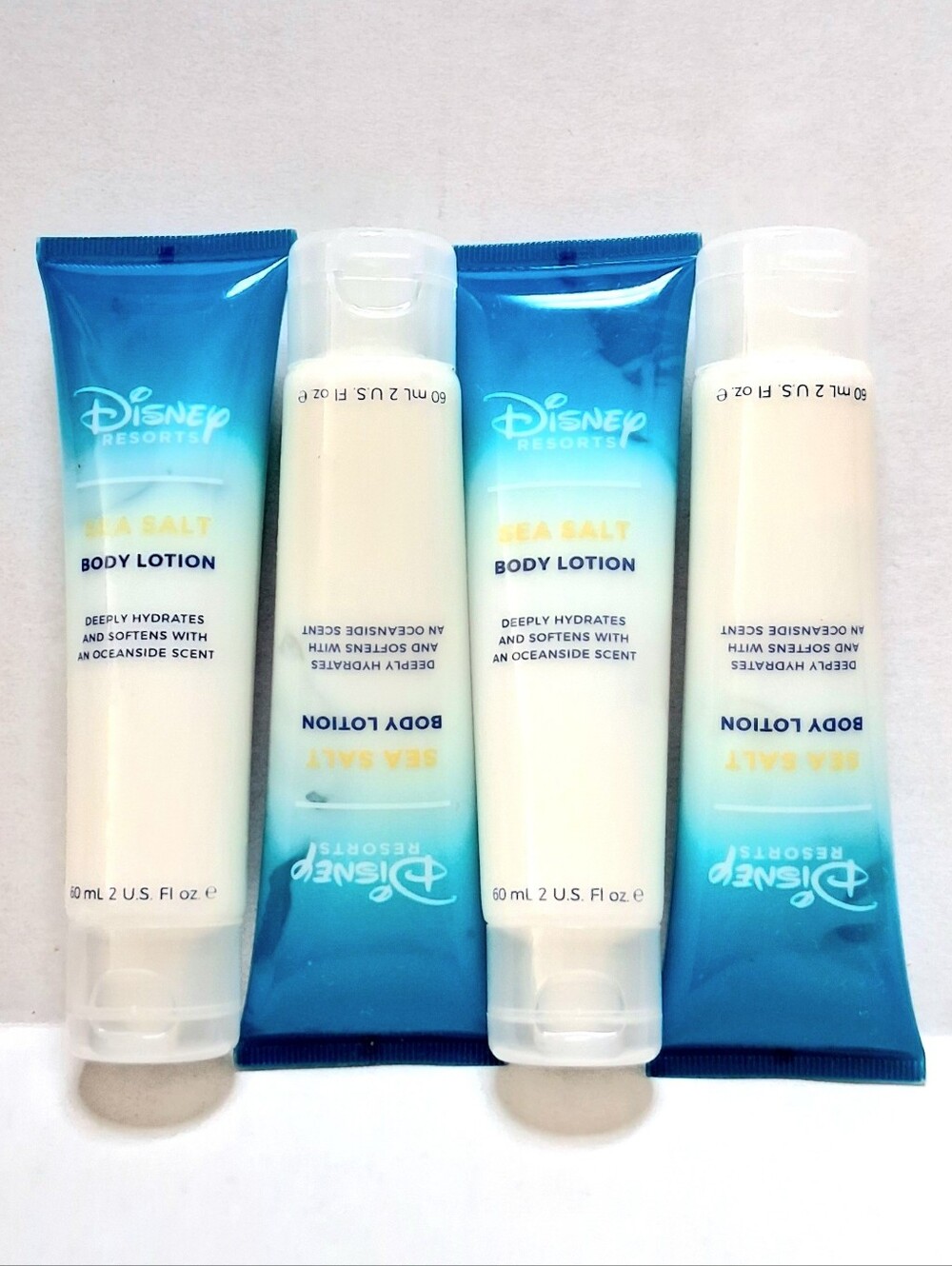 4 New Disney Resorts Sea Salt Body Lotion 2oz. Authentic USA
